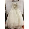 Image 1 : ADK WOMENS IVORY WEDDING GOWN WITH CRINOLINE
