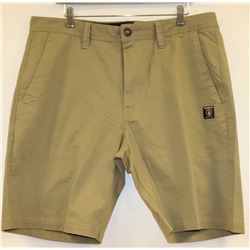 VOLCOM MENS FRICKEN KHAKI SHORTS SIZE 32