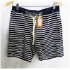 Image 1 : LIFETIME WHITE/NAVY STRIPED MENS ATHLETIC SHORTS