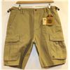 Image 1 : ELEMENT MENS KHAKI SHORTS SIZE 32