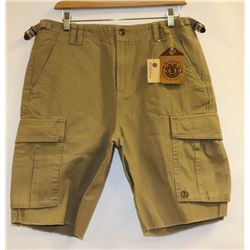 ELEMENT MENS KHAKI SHORTS SIZE 36