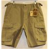 Image 1 : ELEMENT MENS KHAKI SHORTS SIZE 34