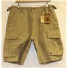 Image 1 : ELEMENT MENS KHAKI SHORTS SIZE 32