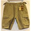 Image 1 : ELEMENT MENS KHAKI SHORTS SIZE 33