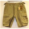 Image 1 : ELEMENT MENS KHAKI SHORTS SIZE 34