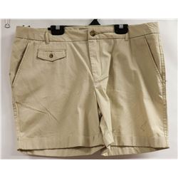 NICOLE MILLER WOMENS KHAKI SORTS SIZE 12