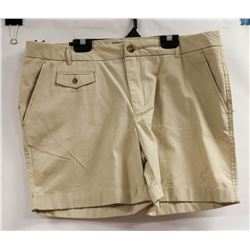 NICOLE MILLER WOMENS KHAKI SORTS SIZE 10