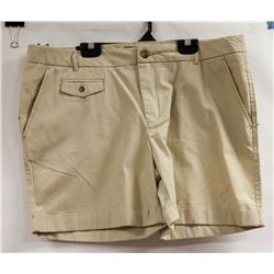 NICOLE MILLER WOMENS KHAKI SORTS SIZE 14
