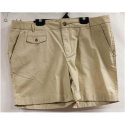 NICOLE MILLER WOMENS KHAKI SORTS SIZE 12