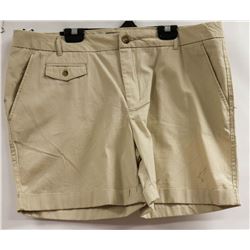 NICOLE MILLER WOMENS KHAKI SORTS SIZE 14