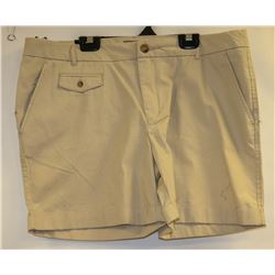 NICOLE MILLER WOMENS KHAKI SORTS SIZE 14
