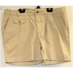 NICOLE MILLER WOMENS KHAKI SORTS SIZE 14