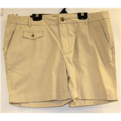 NICOLE MILLER WOMENS KHAKI SORTS SIZE 12
