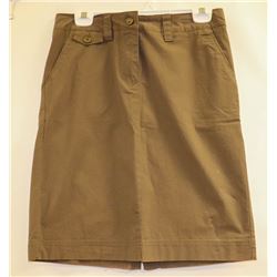 NICOLE MILLER WOMENS SKIRT BROWN SIZE 6