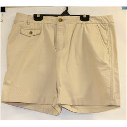 NICOLE MILLER WOMENS KHAKI SHORTS SIZE 10