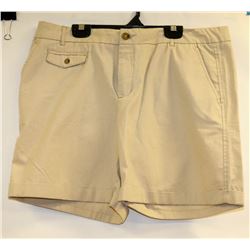NICOLE MILLER WOMENS KHAKI SHORTS SIZE 10
