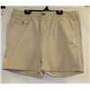 Image 1 : NICOLE MILLER WOMENS KHAKI SHORTS SIZE 14