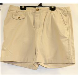 NICOLE MILLER WOMENS KHAKI SHORTS SIZE 6