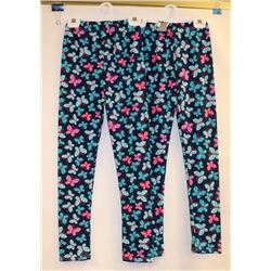 LOT OF 2 SHEECUTE JR GIRLS LEGGINGS NAVY BLUE