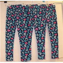LOT OF 3 SHEECUTE JR GIRLS LEGGINGS NAVY BLUE
