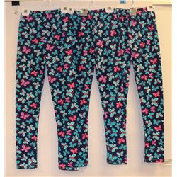 LOT OF 3 SHEECUTE JR GIRLS LEGGINGS NAVY BLUE