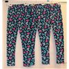 Image 1 : LOT OF 3 SHEECUTE JR GIRLS LEGGINGS NAVY BLUE