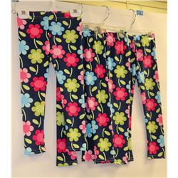 LOT OF 4 SHEECUTE JR GIRLS LEGGINGS NAVY BLUE