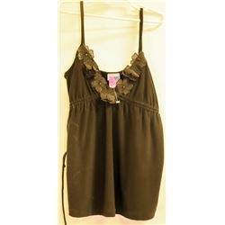 TRUE LIGHT WOMENS BLACK TANK TOP SIZE S