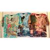 Image 1 : LOT OF 3 TEQUILA WOMEN CITY SCAPE PRINT TSHIRTS