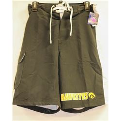 PROEDGE MENS HAWKEYES SWIM TRUNKS SIZE SMALL