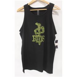 RED DRAGON MENS BLACK LOGO TANK TOP