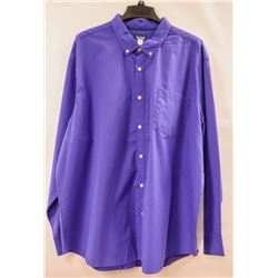 BASIC EDITIONS MENS LONG SLEEVE BUTTON UP