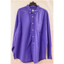 BASIC EDITIONS MENS LONG SLEEVE BUTTON UP