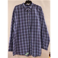 BASIC EDITIONS MENS LONG SLEEVE BUTTON UP