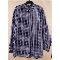 BASIC EDITIONS MENS LONG SLEEVE BUTTON UP