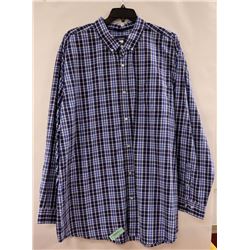 BASIC EDITIONS MENS LONG SLEEVE BUTTON UP