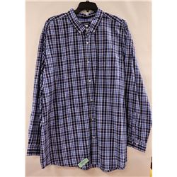 BASIC EDITIONS MENS LONG SLEEVE BUTTON UP