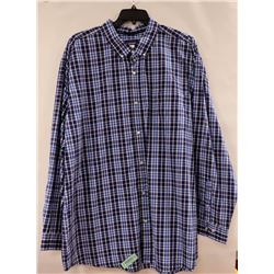 BASIC EDITIONS MENS LONG SLEEVE BUTTON UP