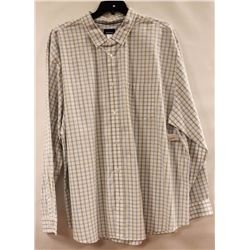BASIC EDITIONS MENS LONG SLEEVE BUTTON UP