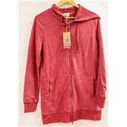 DKR WOMENS BURGANDY ZIP UP HOODIE SIZE S
