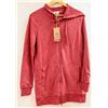 Image 1 : DKR WOMENS BURGANDY ZIP UP HOODIE SIZE S