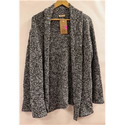 POKOLOKO FUZZY DARK GREY CARDIGAN O/S FITS MOST