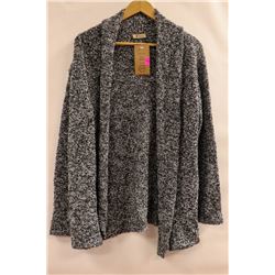 POKOLOKO FUZZY DARK GREY CARDIGAN O/S FITS MOST