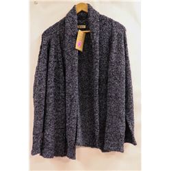 POKOLOKO FUZZY NAVY BLUE CARDIGAN O/S FITS MOST