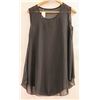 Image 1 : WOMENS SHEER SLEEVELESS BLACK SHIRT