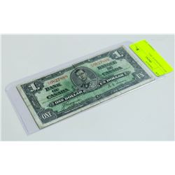 1937 CANADIAN $1 BILL