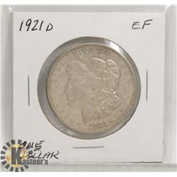 1921-D MORGAN SILVER DOLLAR