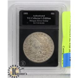 1881 US MORGAN SILVER DOLLAR