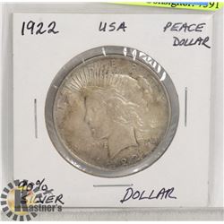 1922 PEACE SILVER DOLLAR