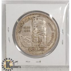 1958 TOTEM POLE SILVER DOLLAR